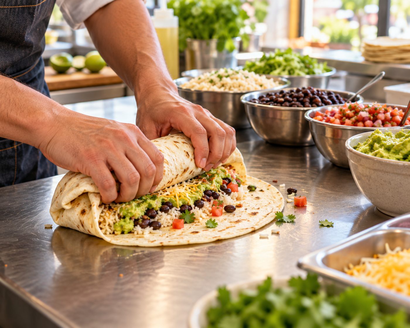 The HELLO! BURRITO kitchen